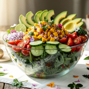 Tropical Kale & Greens Salad (L)