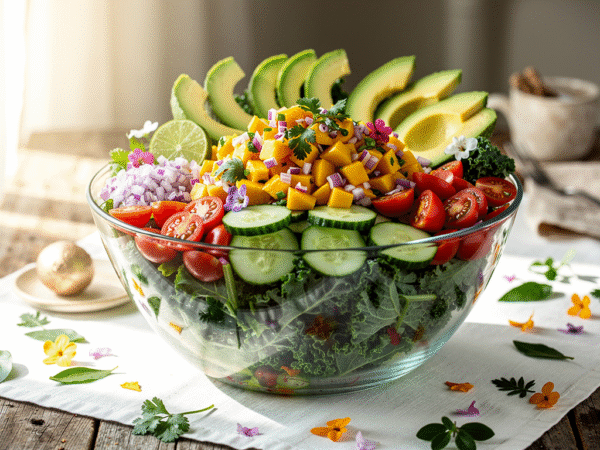 Tropical Kale & Greens Salad (M)
